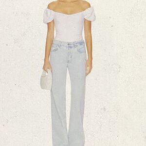 Free People Intimately FP Bodysuit In White, NWT, see measurements for size.